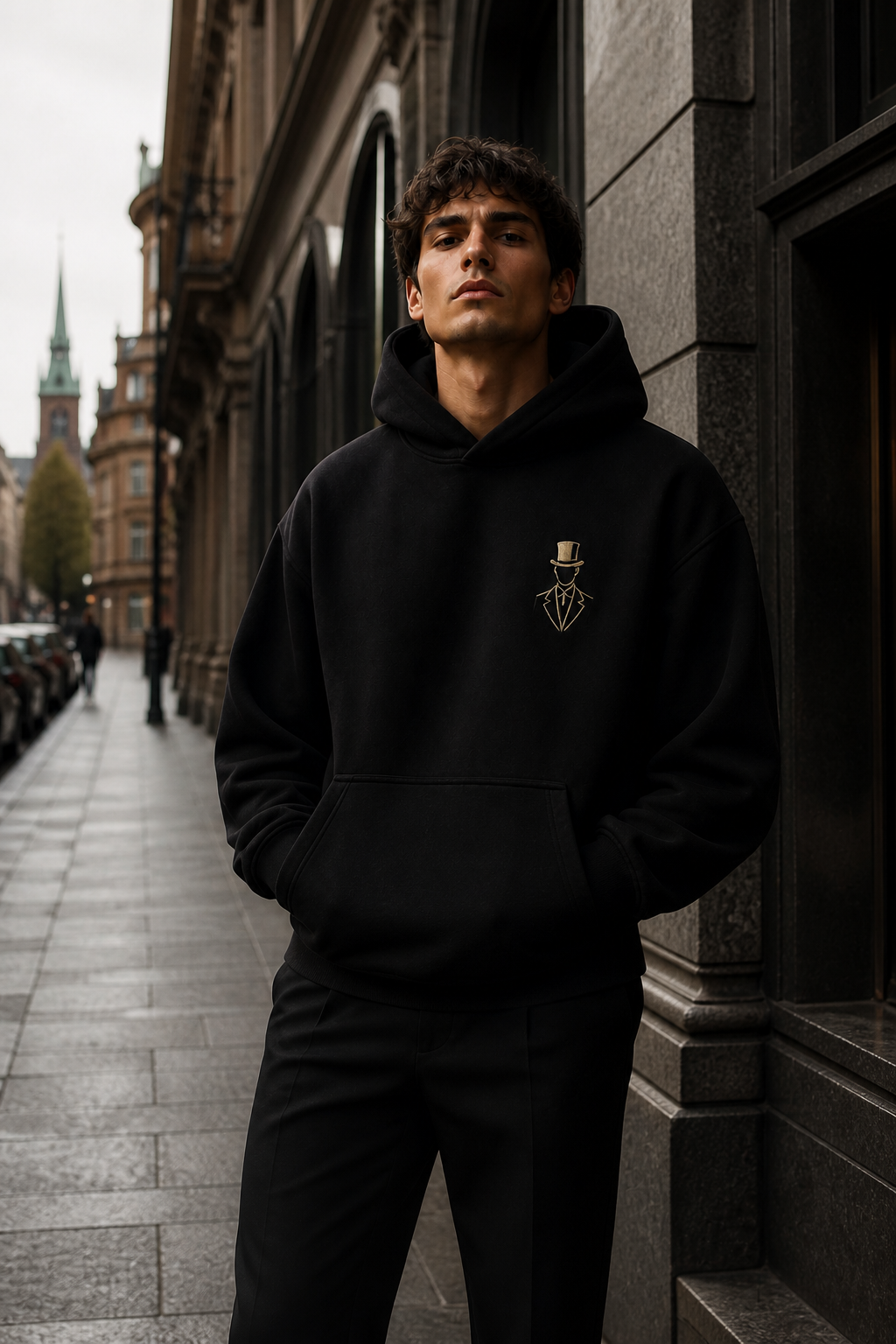 THE HEIR – Broderet unisex hoodie