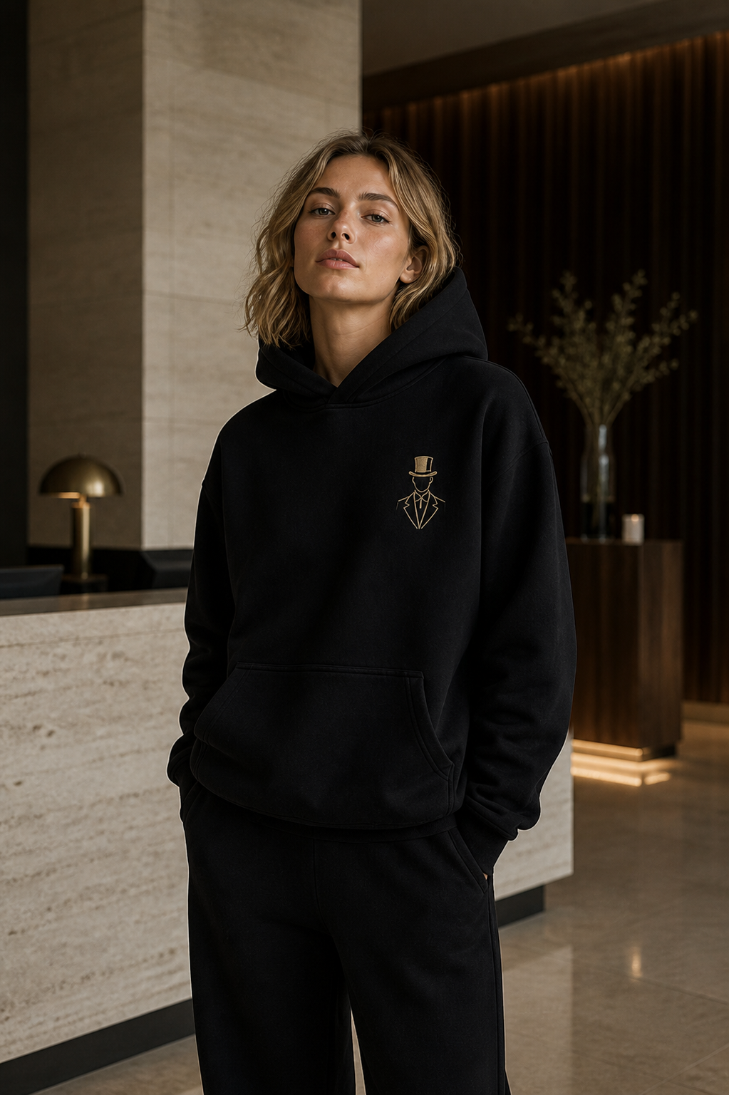 THE HEIR – Broderet unisex hoodie